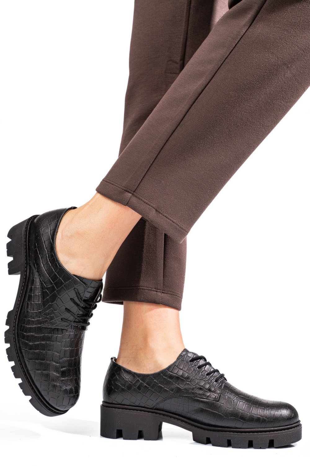 PANTOFI NEGRI CRO PIELE NATURALA DOLORES