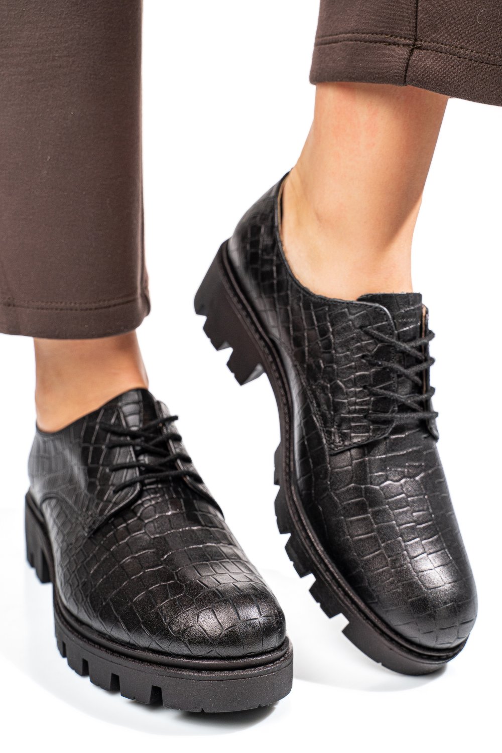 PANTOFI NEGRI CRO PIELE NATURALA DOLORES