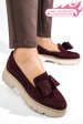 Mocasini visinii piele naturala intoarsa 2s77110bc