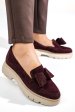 Mocasini visinii piele naturala intoarsa 2s77110bc