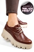 PANTOFI CASUAL FEMEI PIELE NATURALA MARO INCHIS 2S77080
