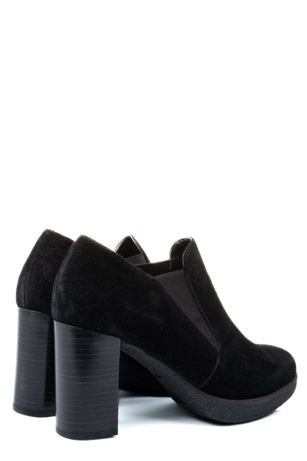 BOTINE NEGRE PIELE NATURALA INTOARSA DPC7012-02