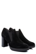BOTINE NEGRE PIELE NATURALA INTOARSA DPC7012-02