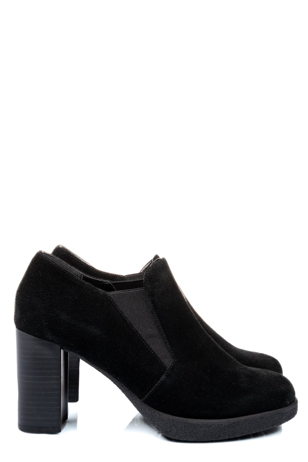 BOTINE NEGRE PIELE NATURALA INTOARSA DPC7012-02