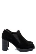BOTINE NEGRE PIELE NATURALA INTOARSA DPC7012-02