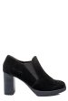 Botine negre piele naturala intoarsa dpc7012-02