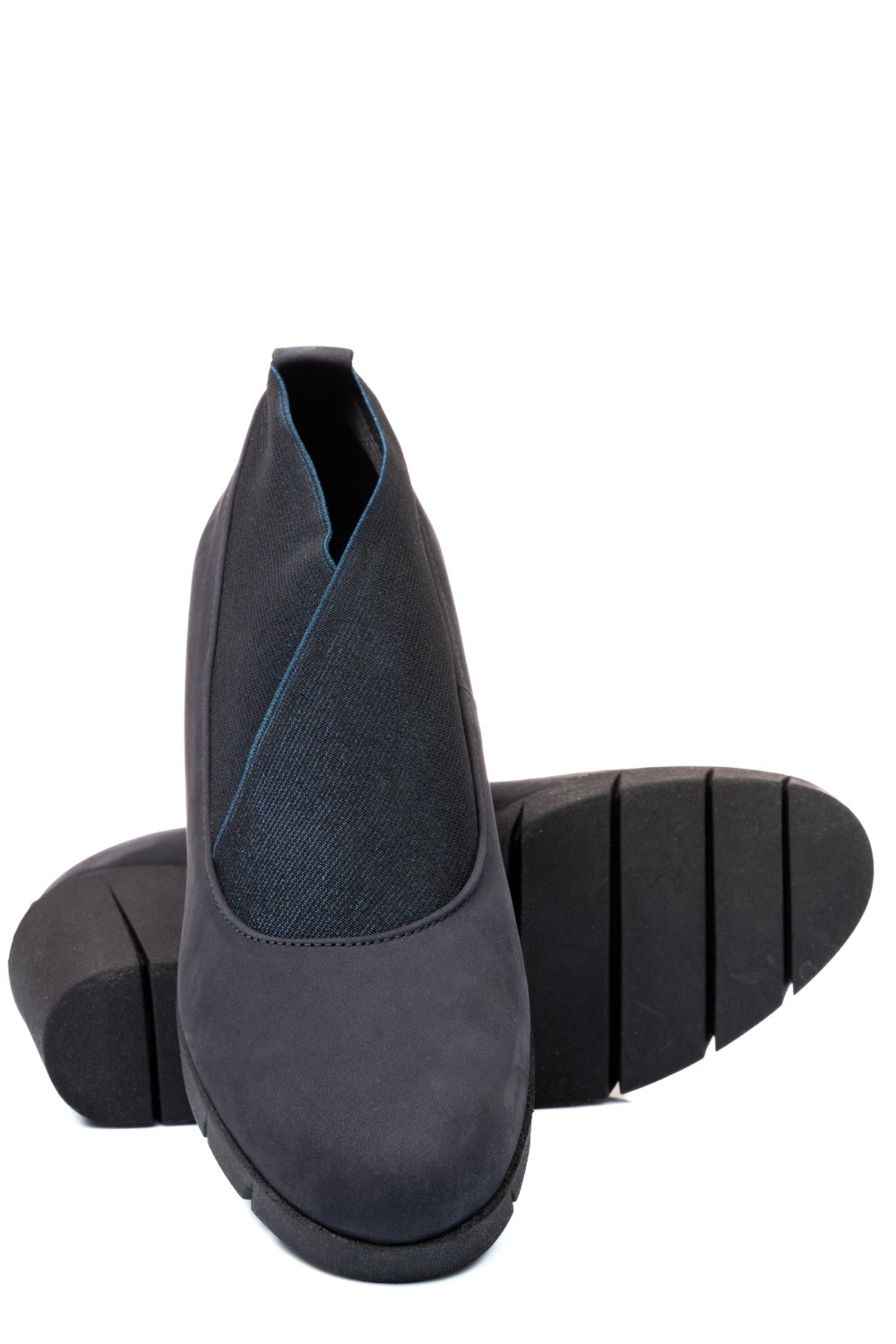 PANTOFI ALBASTRI PIELE NATURALA DPC4507-06