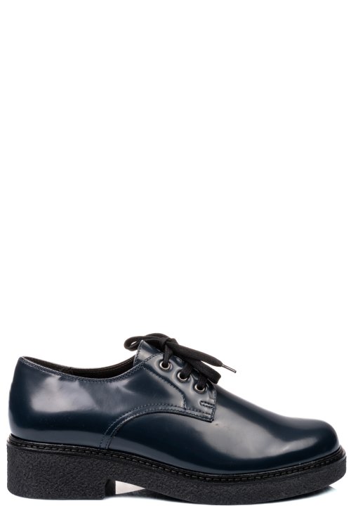 Pantofi bleumarin piele naturala lacuita dw20-b238