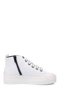 PANTOFI SPORT ALBI PIELE NATURALA DW20-F1078