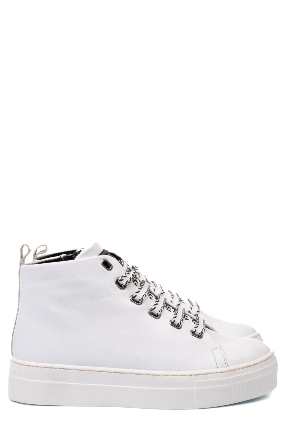 PANTOFI SPORT ALBI PIELE NATURALA DW20-F1078
