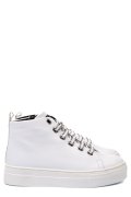 PANTOFI SPORT ALBI PIELE NATURALA DW20-F1078