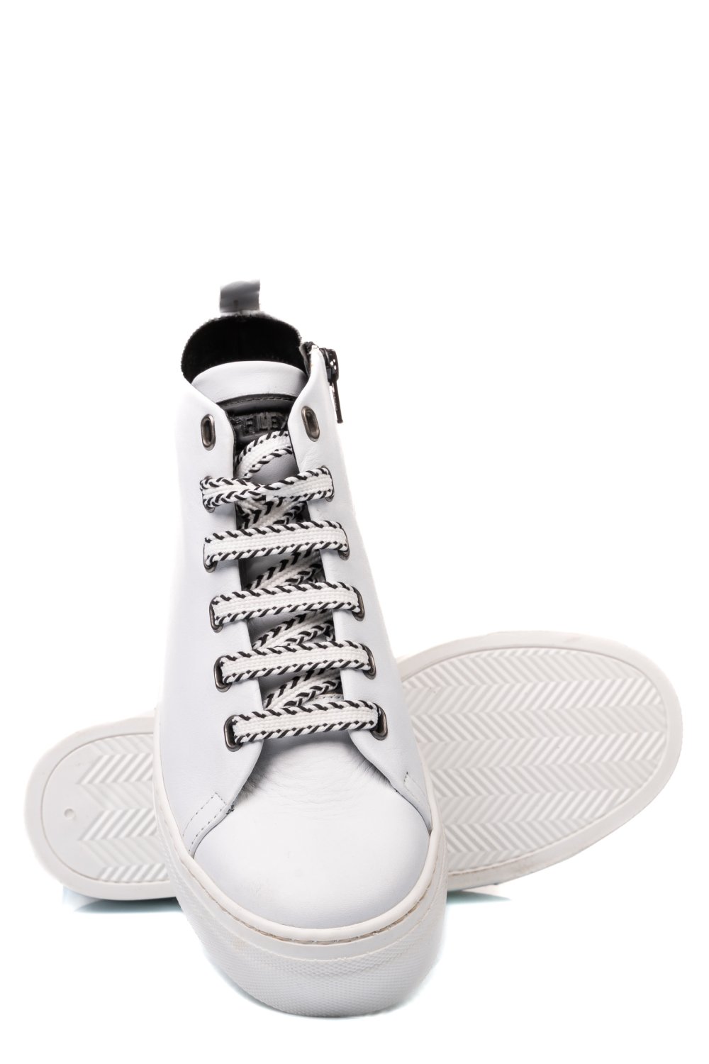 PANTOFI SPORT ALBI PIELE NATURALA DW20-F1078