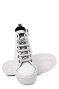 PANTOFI SPORT ALBI PIELE NATURALA DW20-F1078