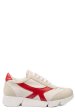 Pantofi sport bej rosu piele naturala dw21-e1549