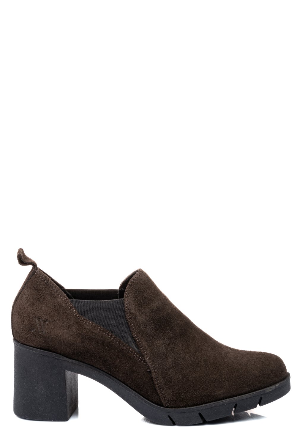 BOTINE MARO INCHIS PIELE NATURALA INTOARSA DW22-D5504