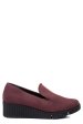 Pantofi bordo piele naturala intoarsa dpc2037-10
