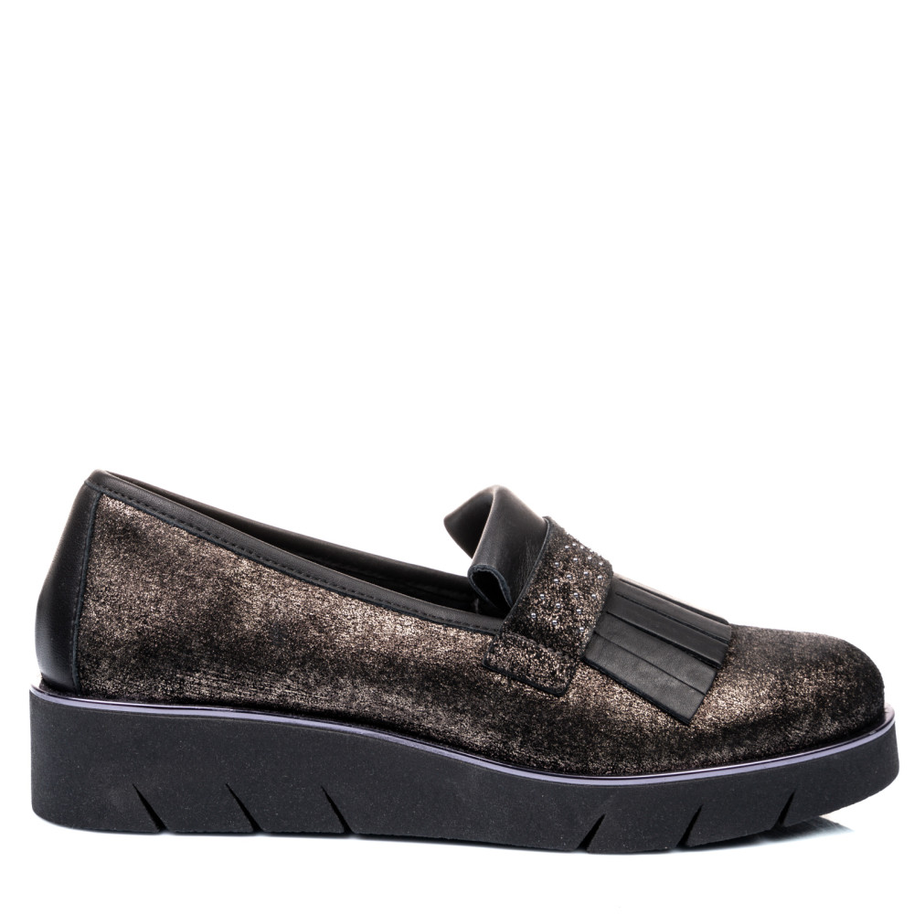 MOCASINI PEWTER PIELE NATURALA DPC2509-02