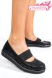 Pantofi negri piele naturala dpc1039-01
