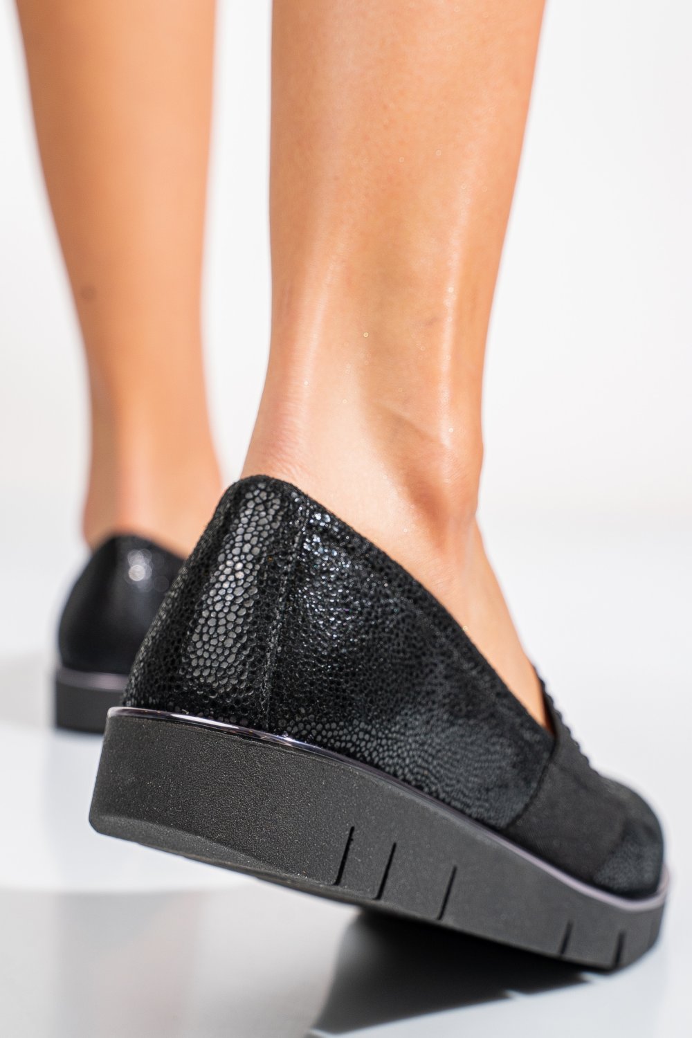 PANTOFI NEGRI PIELE NATURALA DPC1039-01