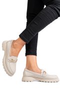 MOCASINI BEJ PIELE NATURALA 4S77258
