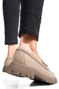 MOCASINI BEJ PIELE NATURALA NABUK 4S77258