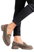 MOCASINI GRI INCHIS PIELE NATURALA NABUK 4S77258