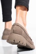 MOCASINI GRI INCHIS PIELE NATURALA NABUK 4S77258