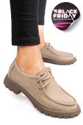 MOCASINI BEJ PIELE NATURALA 4S77247