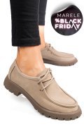 MOCASINI BEJ PIELE NATURALA 4S77247