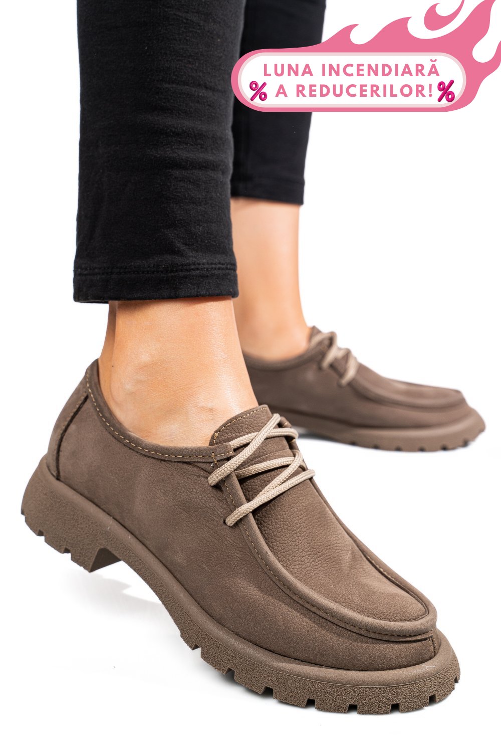 MOCASINI GRI INCHIS PIELE NATURALA NABUK 4S77247