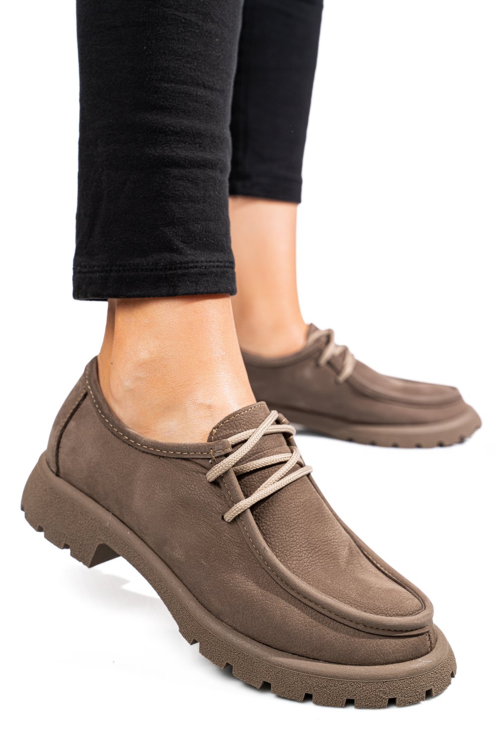 MOCASINI GRI INCHIS PIELE NATURALA NABUK 4S77247