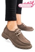 MOCASINI GRI INCHIS PIELE NATURALA NABUK 4S77247