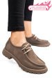 Mocasini gri inchis piele naturala nabuk 4s77247