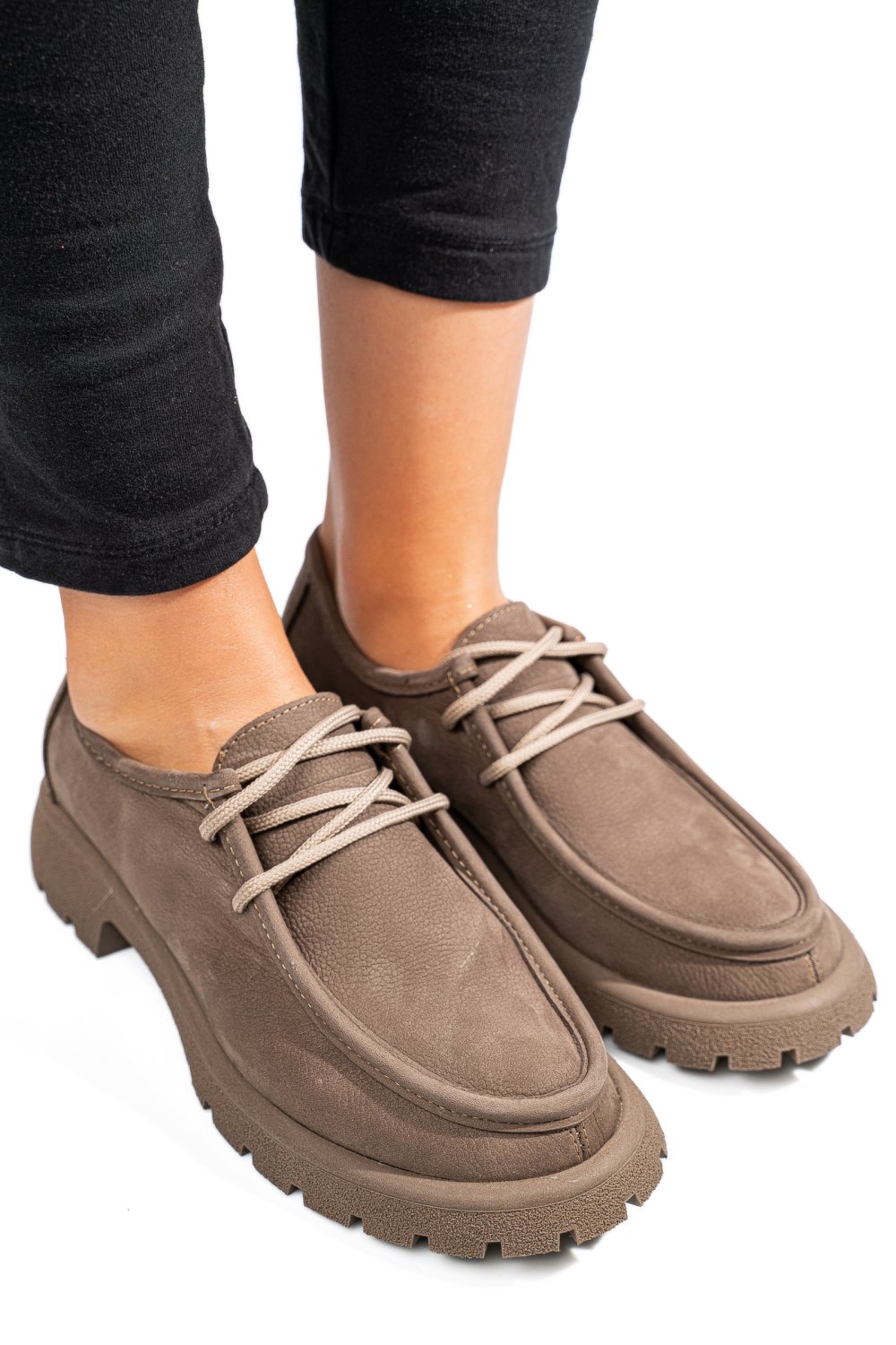 MOCASINI GRI INCHIS PIELE NATURALA NABUK 4S77247