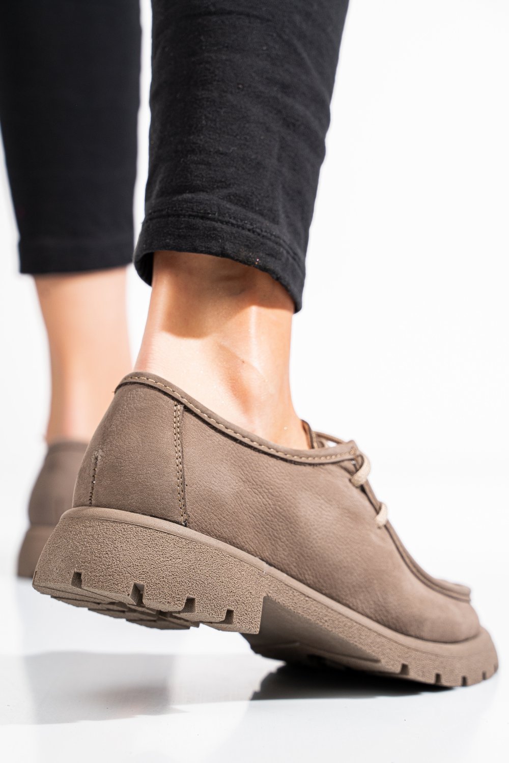 MOCASINI GRI INCHIS PIELE NATURALA NABUK 4S77247