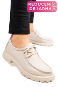 MOCASINI BEJ PIELE NATURALA NABUK 4S77247