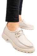 MOCASINI BEJ PIELE NATURALA NABUK 4S77247