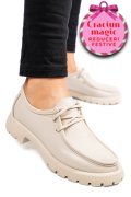 MOCASINI BEJ PIELE NATURALA NABUK 4S77247