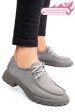 Mocasini gri piele naturala nabuk 4s77247