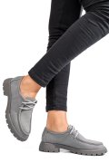 MOCASINI GRI PIELE NATURALA NABUK 4S77247