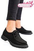 MOCASINI NEGRI PIELE NATURALA NABUK 4S77247