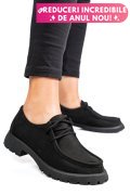 MOCASINI NEGRI PIELE NATURALA NABUK 4S77247