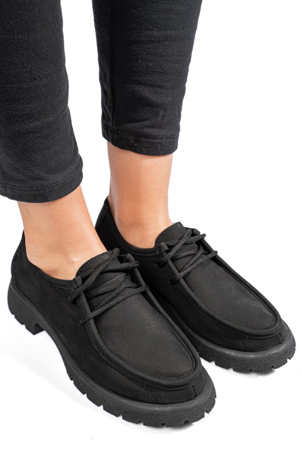 MOCASINI NEGRI PIELE NATURALA NABUK 4S77247