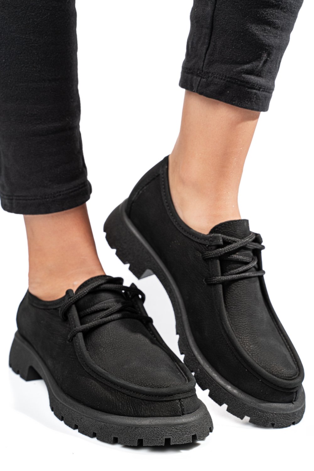 MOCASINI NEGRI PIELE NATURALA NABUK 4S77247