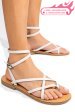 Sandale albe piele naturala rs77os637
