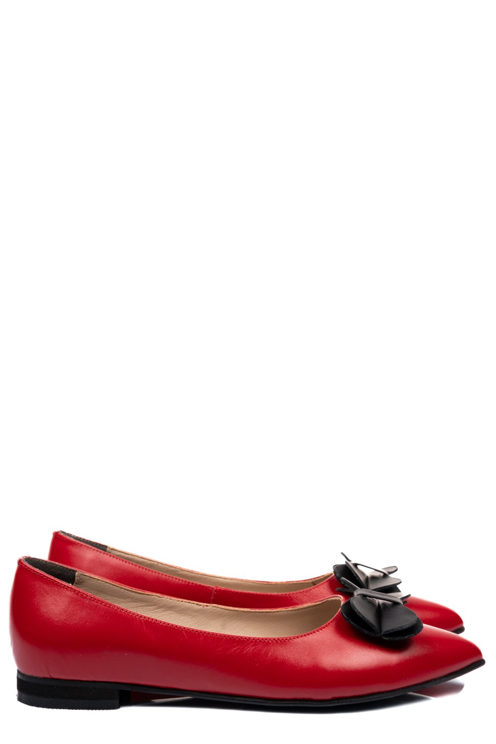 BALERINI ROSII PIELE NATURALA 3S7701