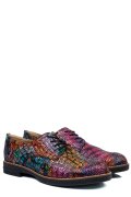 PANTOFI MULTICOLOR VIT PIELE NATURALA 2S77025