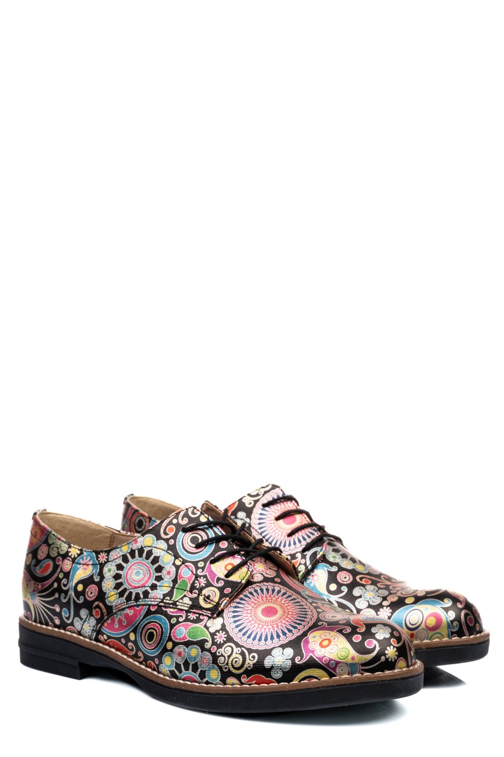 PANTOFI FLORAL PIELE NATURALA 2S77025
