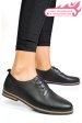 Pantofi negri piele naturala apck102