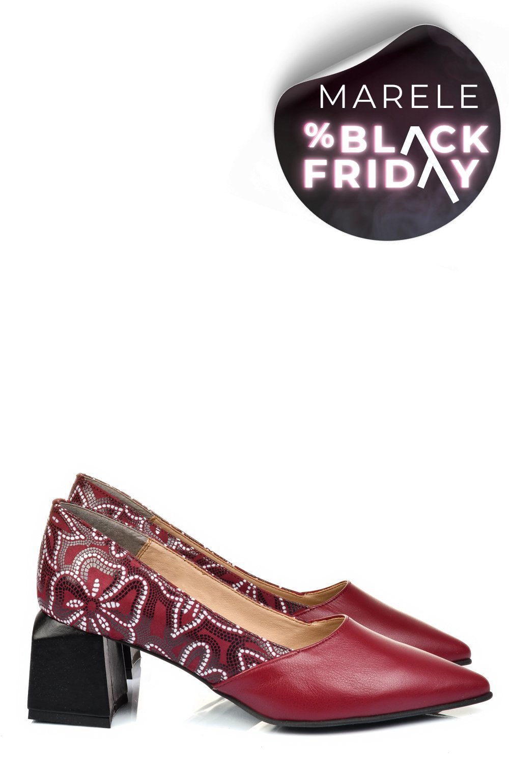 PANTOFI VISINII PIELE NATURALA 5S77460